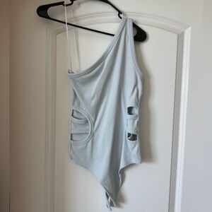 Abercrombie blue cutout bodysuit